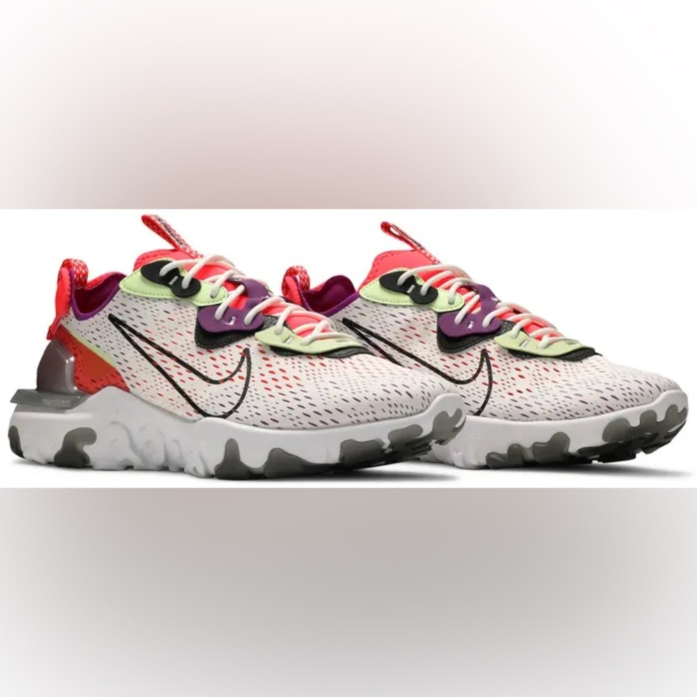 Nike Mens React Vision 'Barely Volt Pink' Sneakers